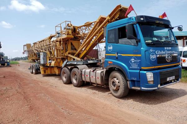 Heavy Machinery Transport for Road Construction